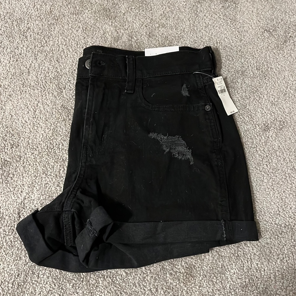 Black Jean shorts